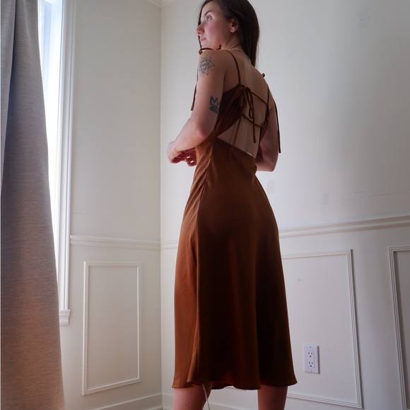 A Bronze Age Open Back “Heartbreak” Slip Dress - Picture 2 of 8